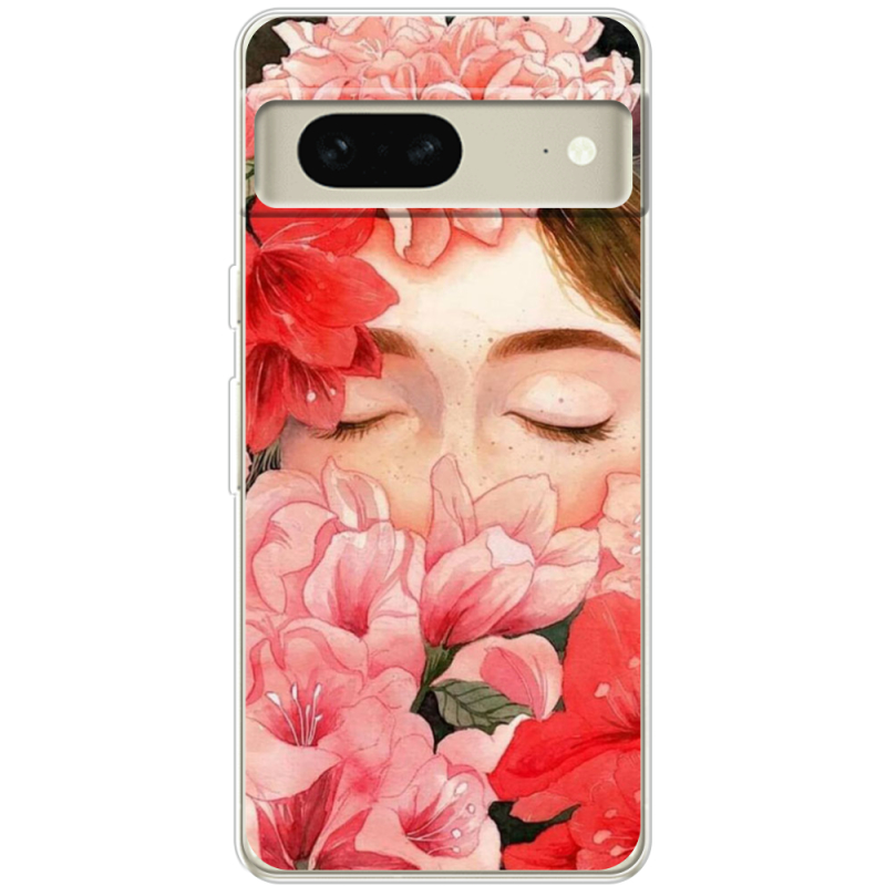 Чехол BoxFace Google Pixel 7 Girl in Flowers