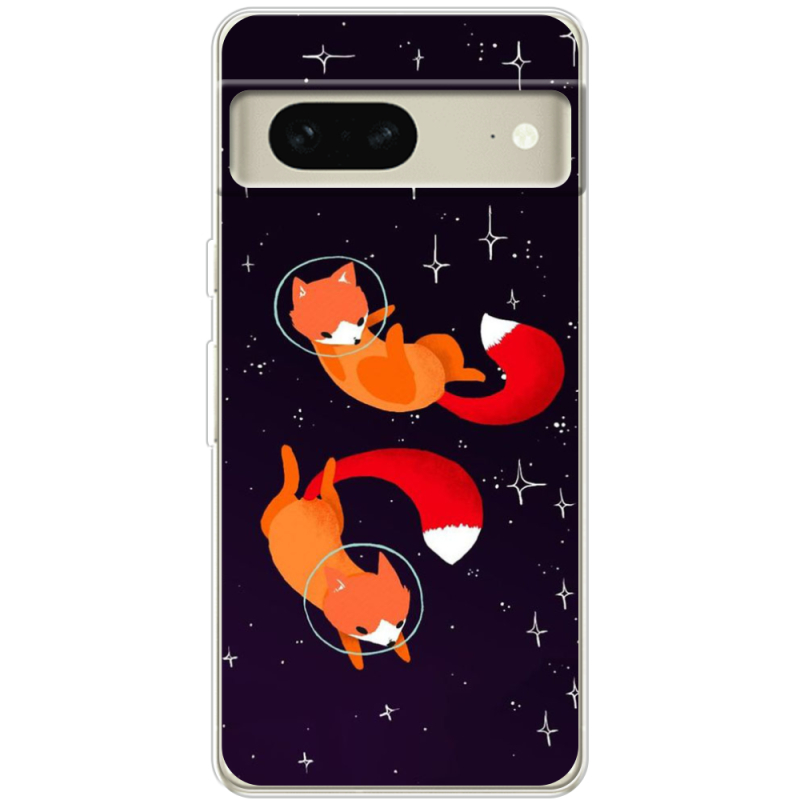 Чехол BoxFace Google Pixel 7 Fox-Astronauts