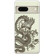 Прозрачный чехол BoxFace Google Pixel 7 Chinese Dragon