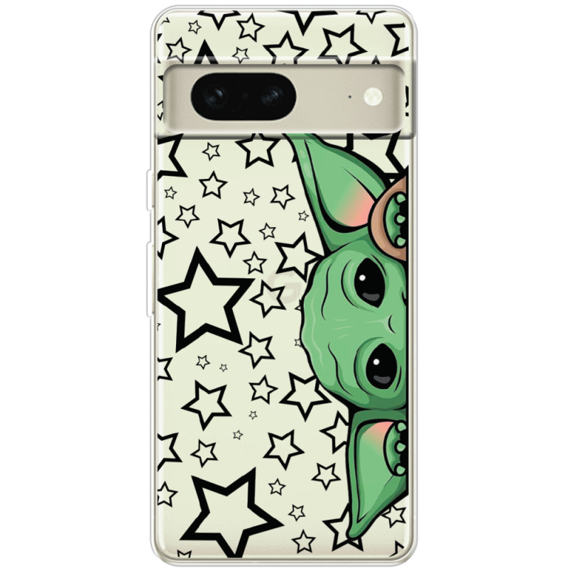 Прозрачный чехол BoxFace Google Pixel 7 Baby Yoda