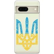 Прозрачный чехол BoxFace Google Pixel 7 Gold Trident