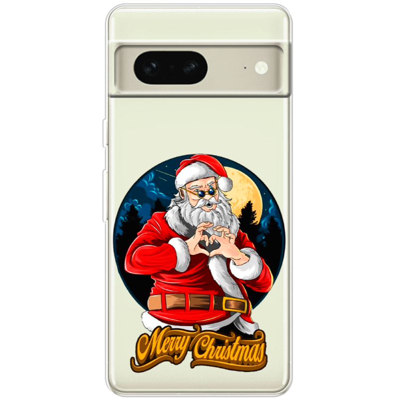 Прозрачный чехол BoxFace Google Pixel 7 Cool Santa