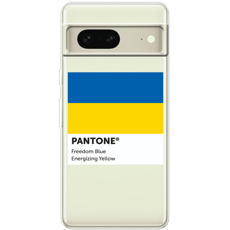 Прозрачный чехол BoxFace Google Pixel 7 Pantone вільний синій