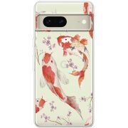 Прозрачный чехол BoxFace Google Pixel 7 Japanese Koi Fish