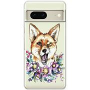 Прозрачный чехол BoxFace Google Pixel 7 Winking Fox