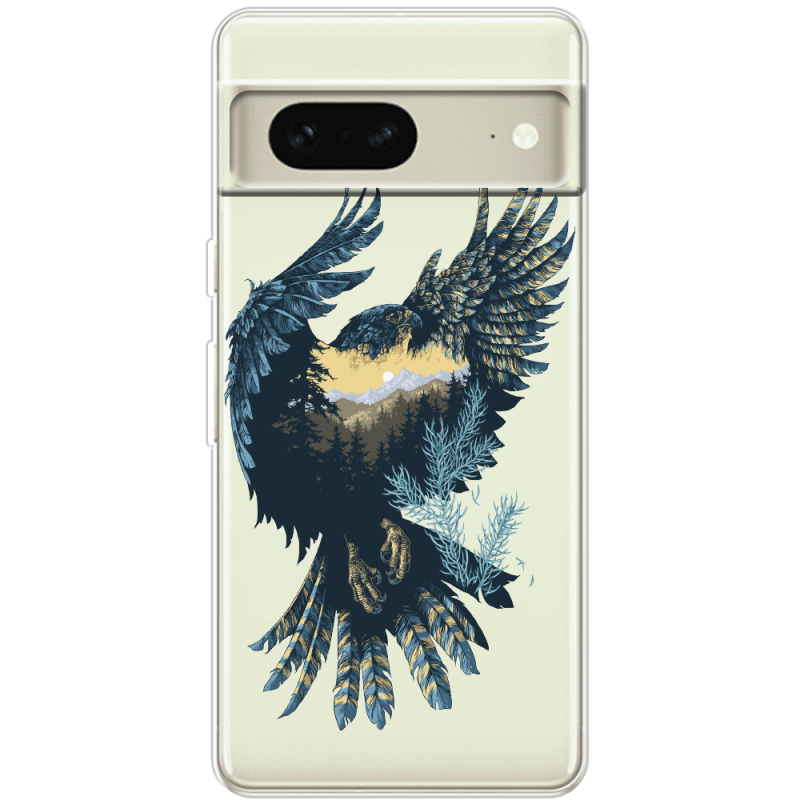 Прозрачный чехол BoxFace Google Pixel 7 Eagle