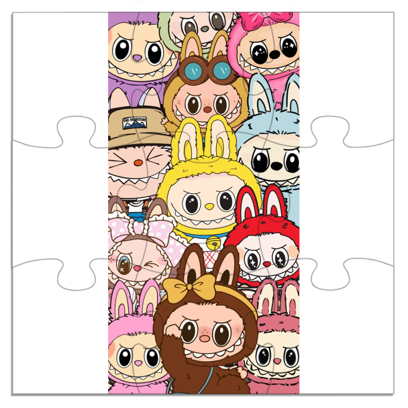 Магнитные фотопазлы 180 на 180 Labubu