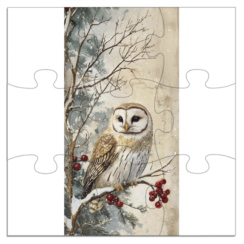 Магнитные фотопазлы 180 на 180 Christmas Owl