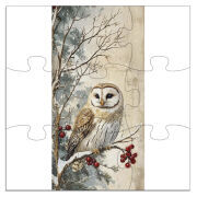 Магнитные фотопазлы 180 на 180 Christmas Owl