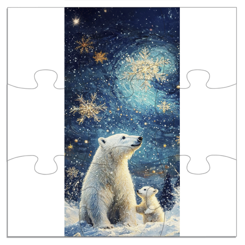 Магнитные фотопазлы 180 на 180 Північні ведмеді