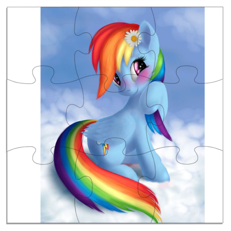 Магнитные фотопазлы 180 на 180 My Little Pony Rainbow Dash