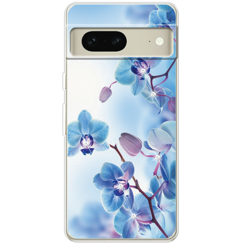 Чехол со стразами Google Pixel 7 Orchids