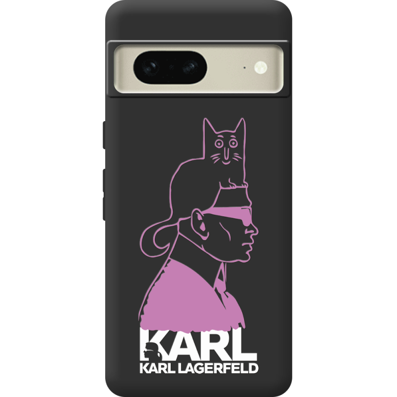 Черный чехол BoxFace Google Pixel 7 Pink Karl