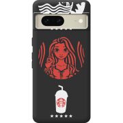 Черный чехол BoxFace Google Pixel 7 RedWhite Coffee