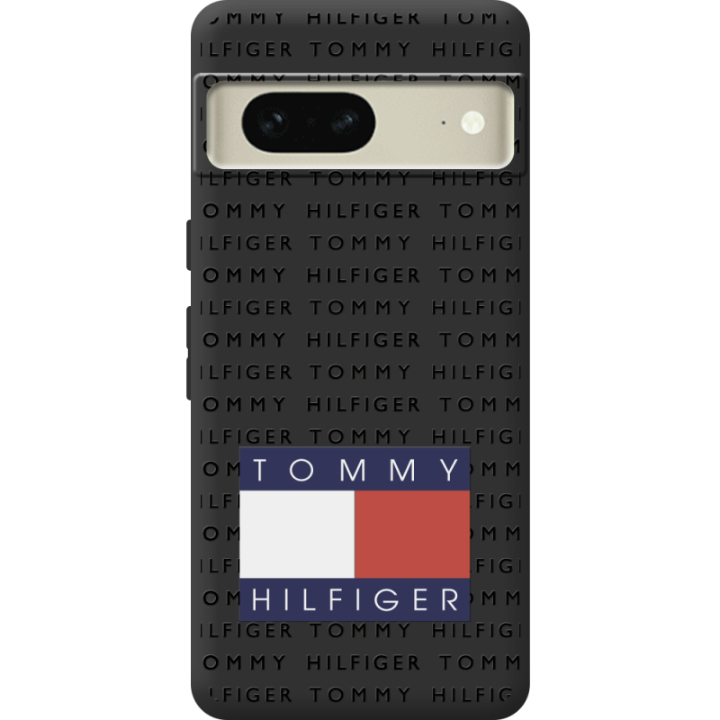 Черный чехол BoxFace Google Pixel 7 Tommy Print