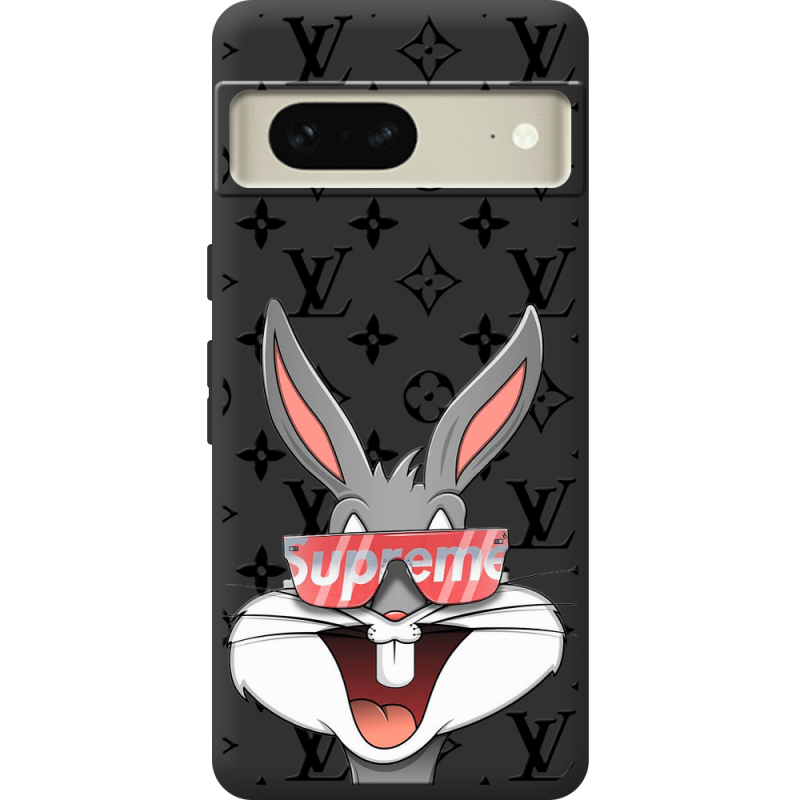 Черный чехол BoxFace Google Pixel 7 looney bunny