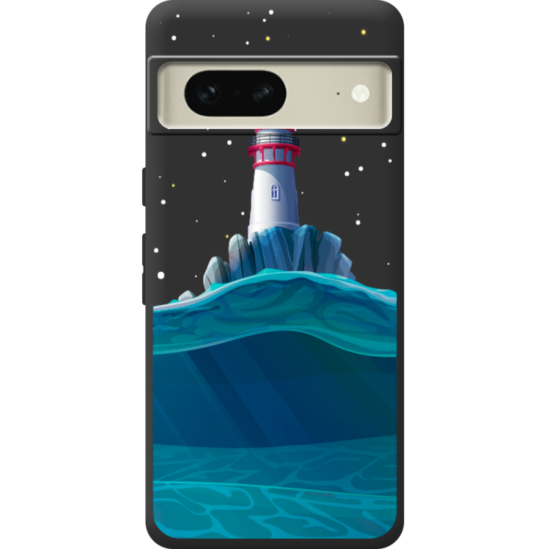 Черный чехол BoxFace Google Pixel 7 Lighthouse