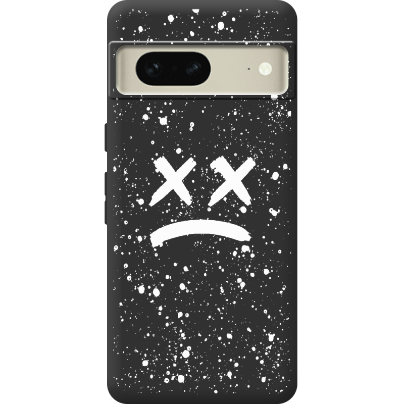 Черный чехол BoxFace Google Pixel 7 Sad Way