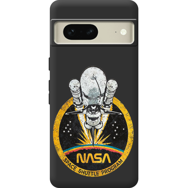 Черный чехол BoxFace Google Pixel 7 NASA Spaceship