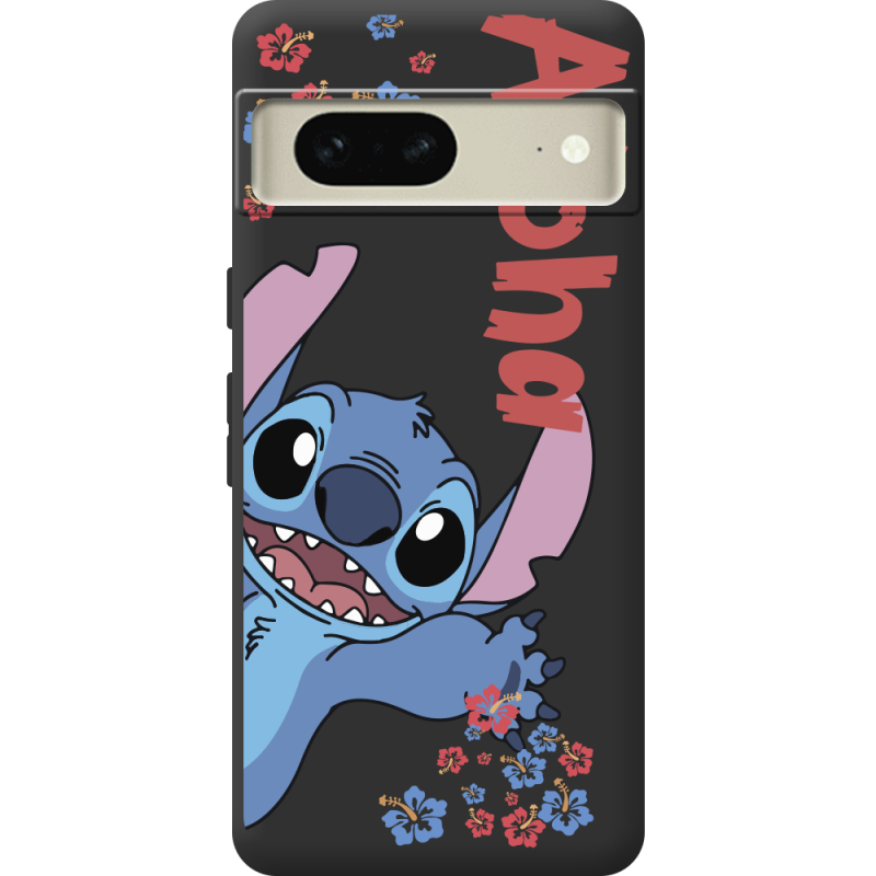 Черный чехол BoxFace Google Pixel 7 Гавайський друг Stich