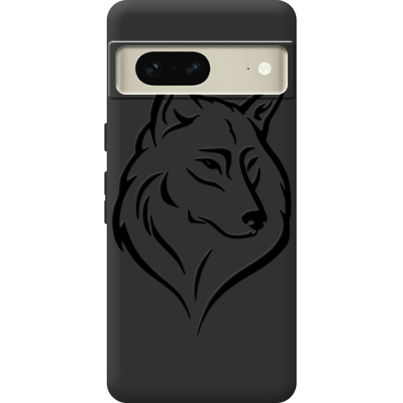 Черный чехол BoxFace Google Pixel 7 Wolf