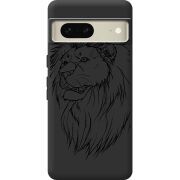 Черный чехол BoxFace Google Pixel 7 Lion