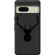 Черный чехол BoxFace Google Pixel 7 Deer