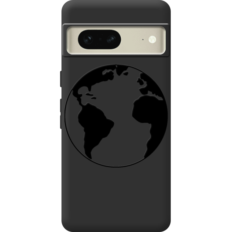 Черный чехол BoxFace Google Pixel 7 Earth