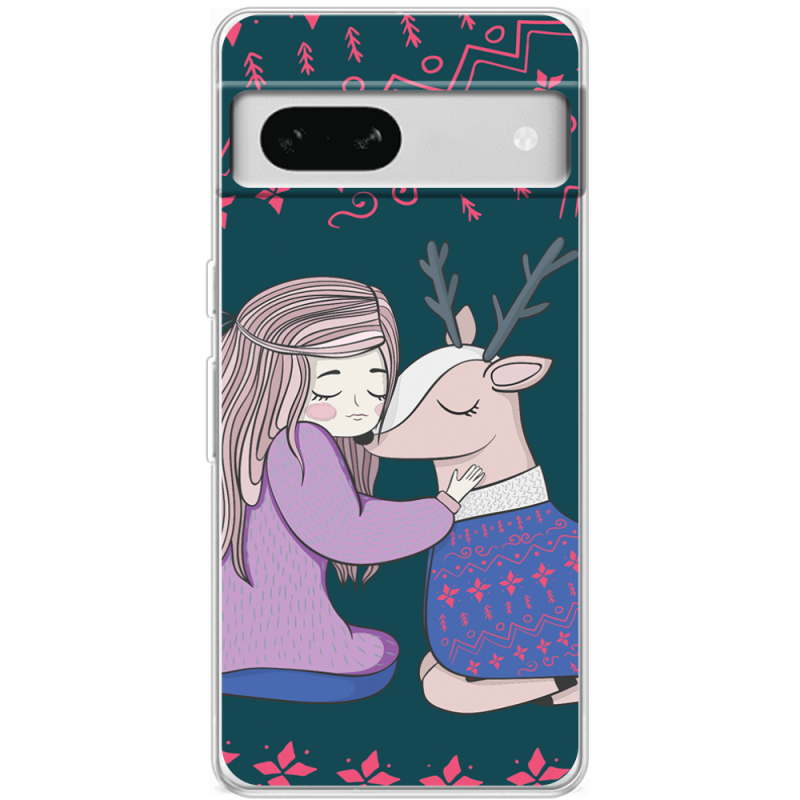 Чехол BoxFace Google Pixel 7A Girl and deer