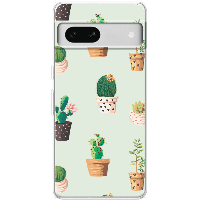 Чехол BoxFace Google Pixel 7A L-green Cacti