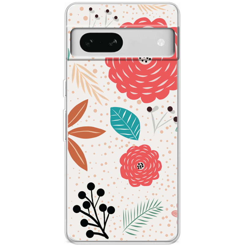 Чехол BoxFace Google Pixel 7A Line Flowers