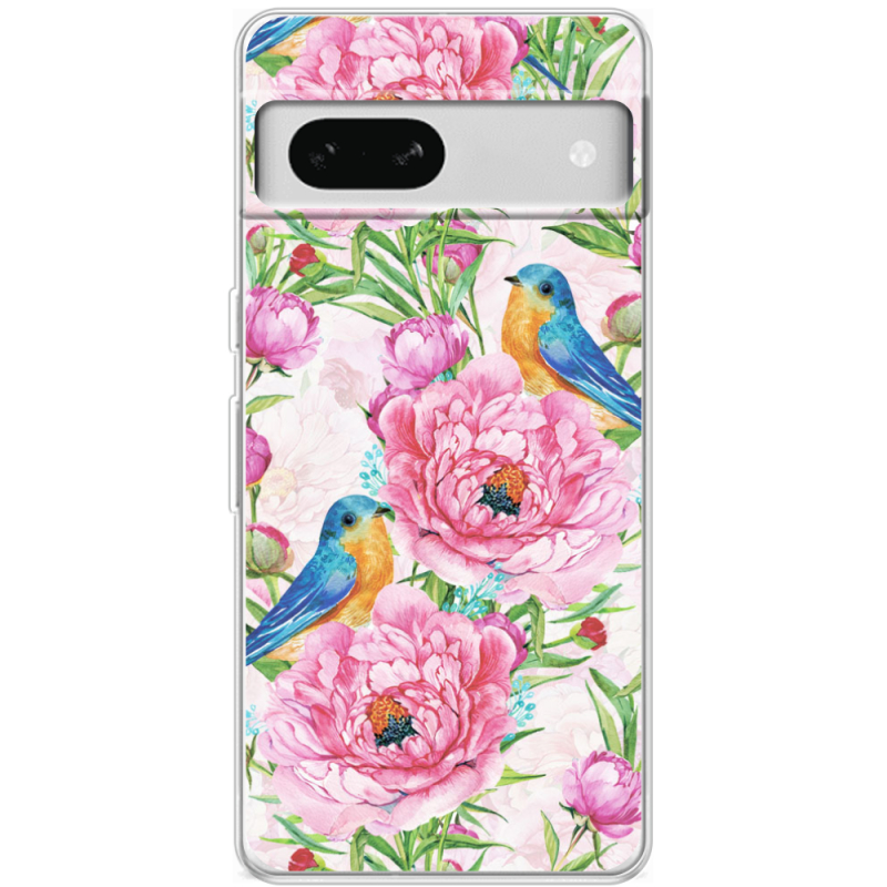 Чехол BoxFace Google Pixel 7A Birds and Flowers