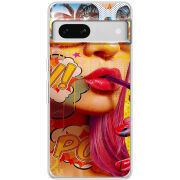 Чехол BoxFace Google Pixel 7A Yellow Girl Pop Art