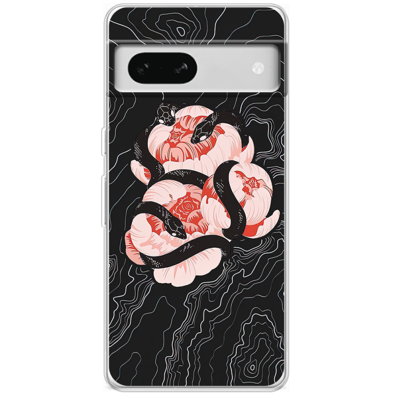 Чехол BoxFace Google Pixel 7A Snake Rose