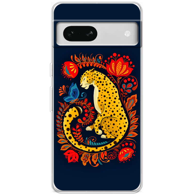 Чехол BoxFace Google Pixel 7A Petrykivka Leopard