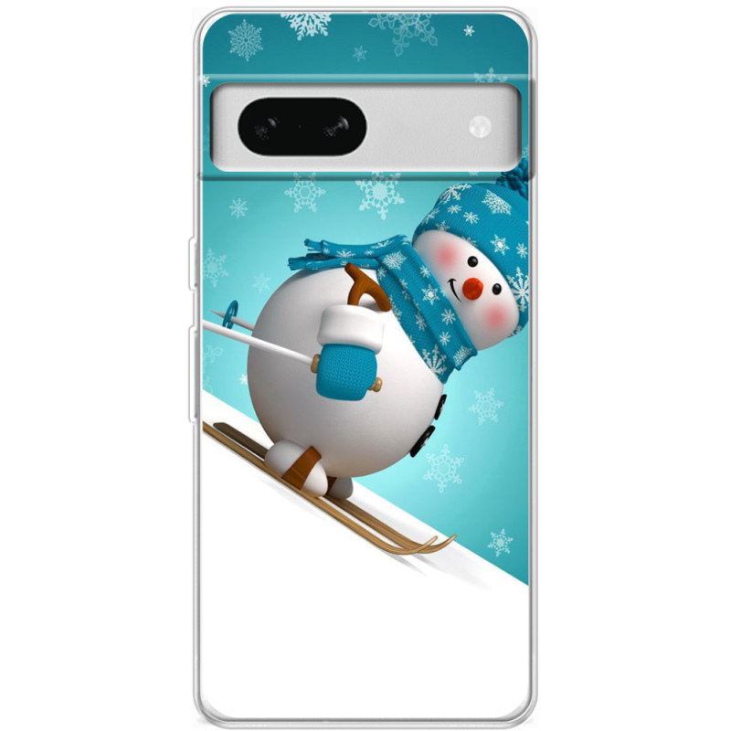 Чехол BoxFace Google Pixel 7A Skier Snowman