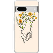 Чехол BoxFace Google Pixel 7A Flower Hands