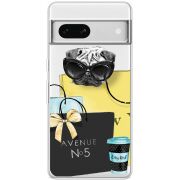 Прозрачный чехол BoxFace Google Pixel 7A Fashion Pug