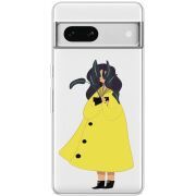 Прозрачный чехол BoxFace Google Pixel 7A Just a Girl