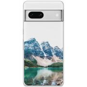 Прозрачный чехол BoxFace Google Pixel 7A Blue Mountain