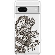 Прозрачный чехол BoxFace Google Pixel 7A Chinese Dragon