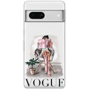 Прозрачный чехол BoxFace Google Pixel 7A VOGUE