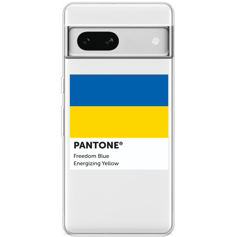 Прозрачный чехол BoxFace Google Pixel 7A Pantone вільний синій