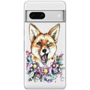 Прозрачный чехол BoxFace Google Pixel 7A Winking Fox