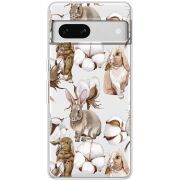 Прозрачный чехол BoxFace Google Pixel 7A Cotton and Rabbits