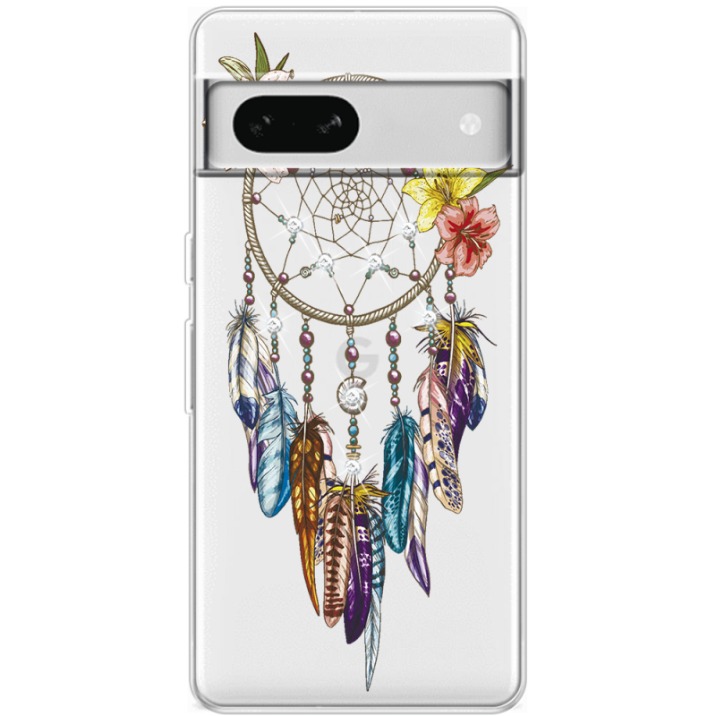 Чехол со стразами Google Pixel 7A Dreamcatcher