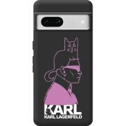 Черный чехол BoxFace Google Pixel 7A Pink Karl