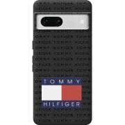 Черный чехол BoxFace Google Pixel 7A Tommy Print