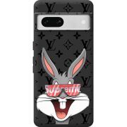 Черный чехол BoxFace Google Pixel 7A looney bunny