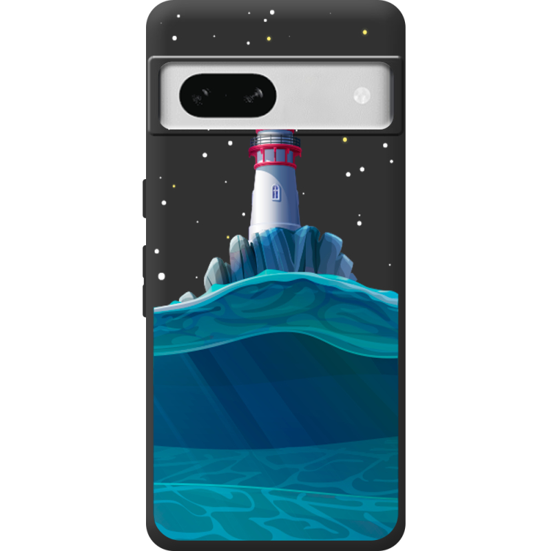 Черный чехол BoxFace Google Pixel 7A Lighthouse